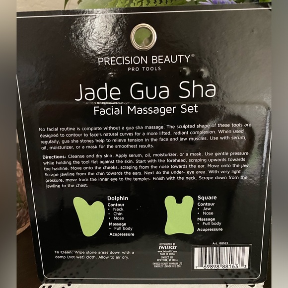 🆕🌿 PRECISION BEAUTY “JADE GUA SHA” FACIAL MASSAGER SET. NEW & FACTORY SEALED! - Picture 8 of 8